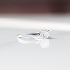 4 Prong Solitaire Cashé Engagement Ring 18kt WG 1.03cttw I1 G-I GCD00665-A Canadian Diamond 2.59gr Size 6 RN000443