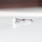 4 Prong Solitaire Cashé Engagement Ring 18kt WG 1.03cttw I1 G-I GCD00665-A Canadian Diamond 2.59gr Size 6 RN000443