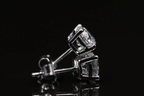 Martini Diamond Studs 14kt WG 2.1gr 2.00cttw LAB VS E-F Color ER00203