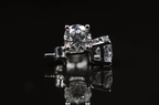 Martini Diamond Studs 14kt WG 2.1gr 2.00cttw LAB VS E-F Color ER00203